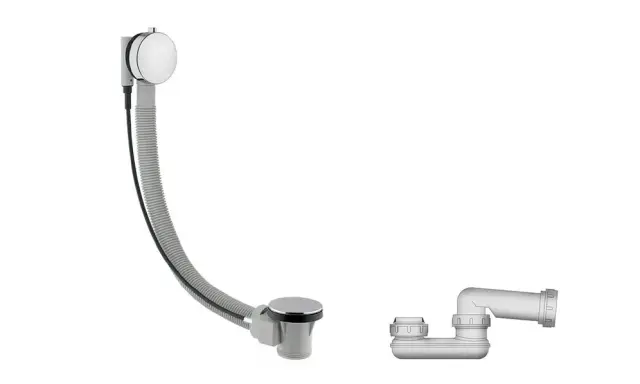 NOKEN NEXT Универсальный слив перелив для ванны, хром