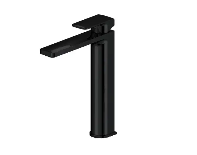 NOKEN CONCEPT N Однорычажный смеситель для раковины с высоким изливом, 5 л/мин, БЕЗ ДК, чёрный