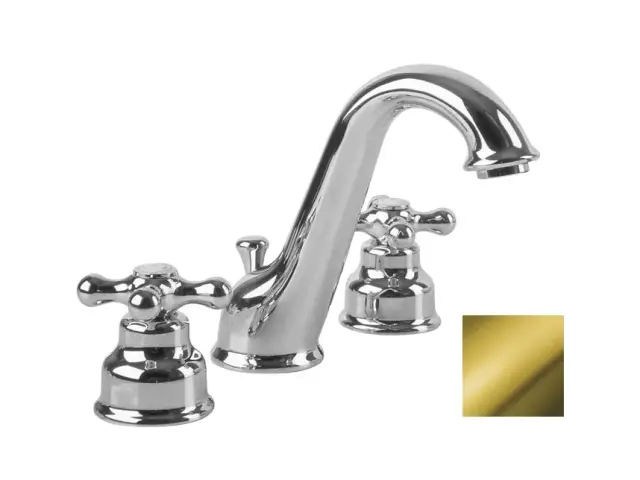 NOKEN FEIS Смеситель для раковины 3 отв., 19,26 л/мин, старинная бронза