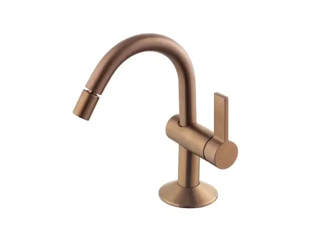 NOKEN LIGNAGE Однорычажный смеситель для биде, без ДК, 5 л/мин, браш. медь