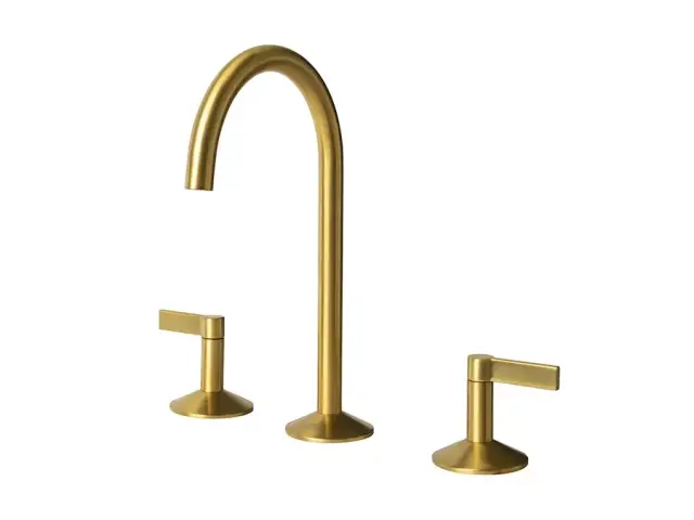 NOKEN LIGNAGE Смеситель для раковины на 3 отверстия, без ДК, 5 л/мин, браш. золото