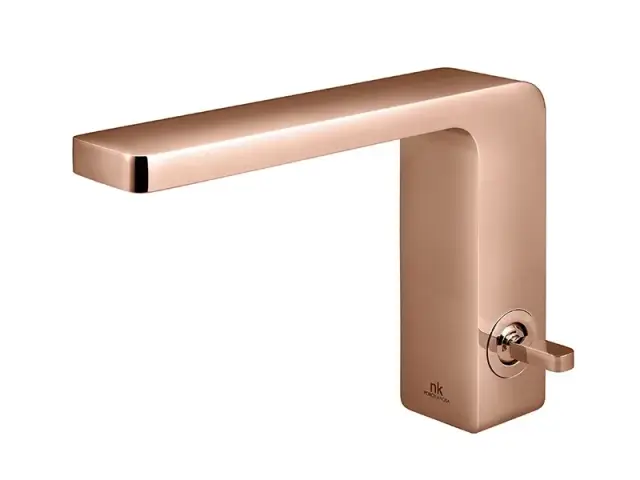 NOKEN LOUNGE Однорычажный смеситель для раковины, без ДК, 8 л/мин, браш. медь