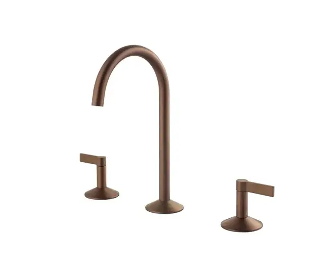 NOKEN LIGNAGE Смеситель для раковины на 3 отверстия, без ДК, 5 л/мин, браш. медь