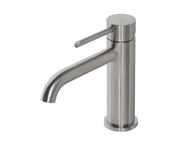 NOKEN ROUND INOX Смеситель для раковины, без ДК, браш. нержавеющая сталь