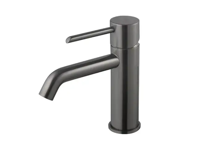 NOKEN ROUND Смеситель для раковины, без ДК, 3/8”, 5 л/мин, браш. титан