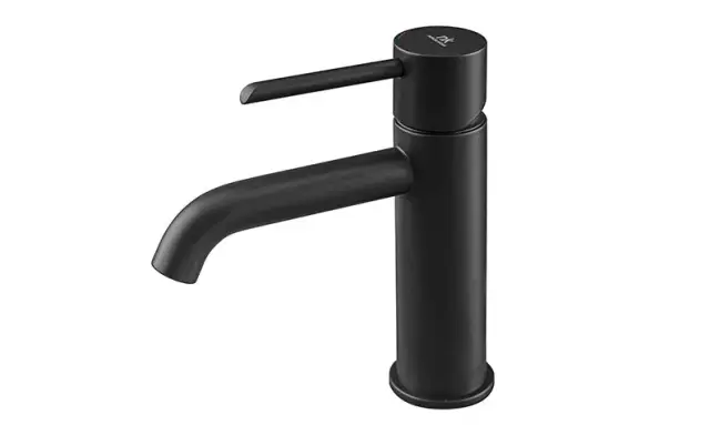 NOKEN ROUND Смеситель для раковины, без ДК, 3/8”, 5 л/мин, черный