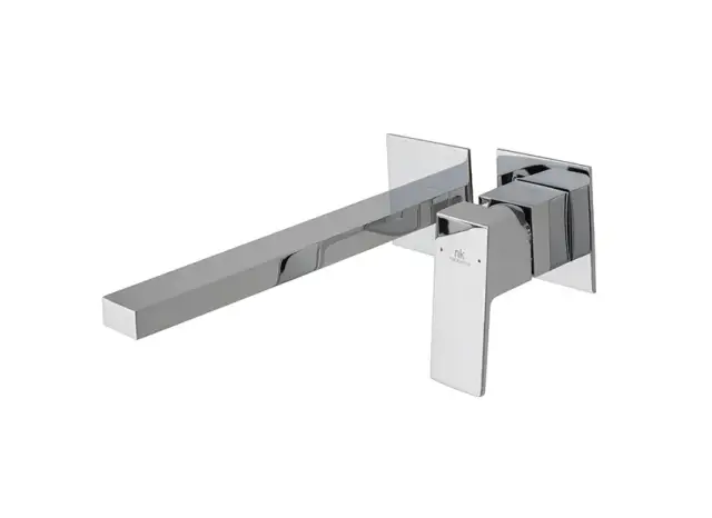 NOKEN SQUARE Внешняя часть, встроенного смесителя для раковины, излив 220 мм, хром