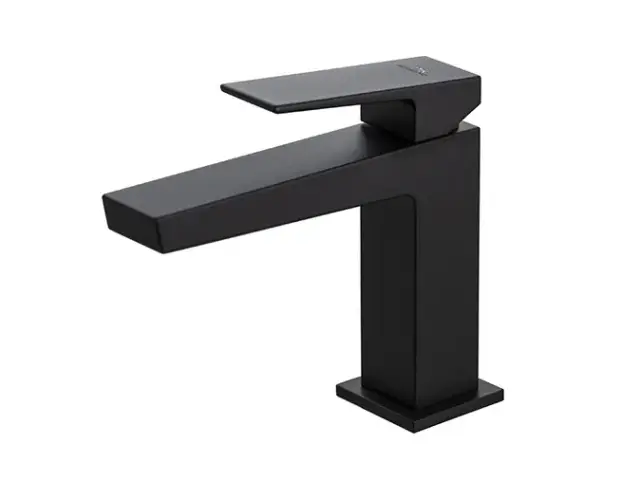 NOKEN SQUARE Однорычажный смеситель для раковины, без ДК, черный матовый