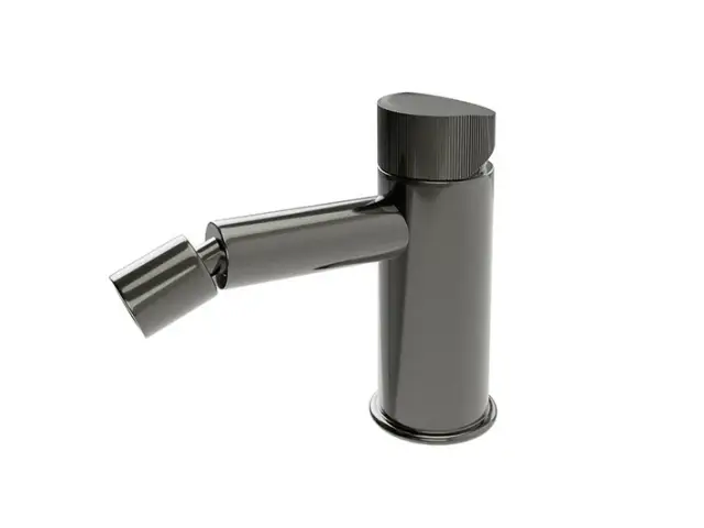 NOKEN TONO Однорычажный смеситель для биде, ребристая ручка, без ДК, 5.68 л/мин, титан