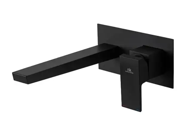 NOKEN SQUARE Внешняя часть, встроенного смесителя для раковины, без ДК, черный матовый