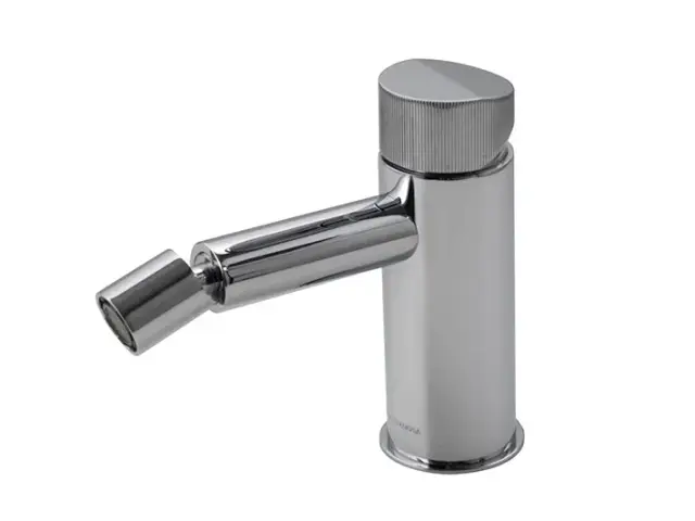 NOKEN TONO Однорычажный смеситель для биде, ребристая ручка, без ДК, 5.68 л/мин, хром