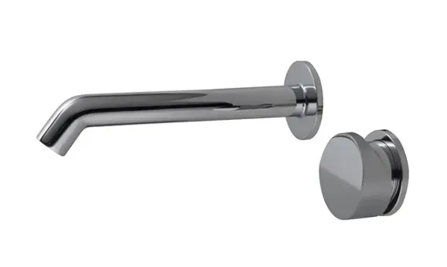 NOKEN TONO Однорычажный смеситель для раковины из стены, ребристая ручка, без ДК, 5.68 л/мин, хром