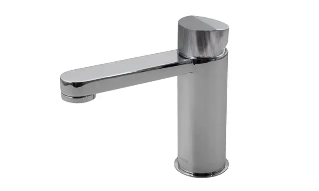 NOKEN TONO Однорычажный смеситель для раковины, ребристая ручка, без ДК, хром