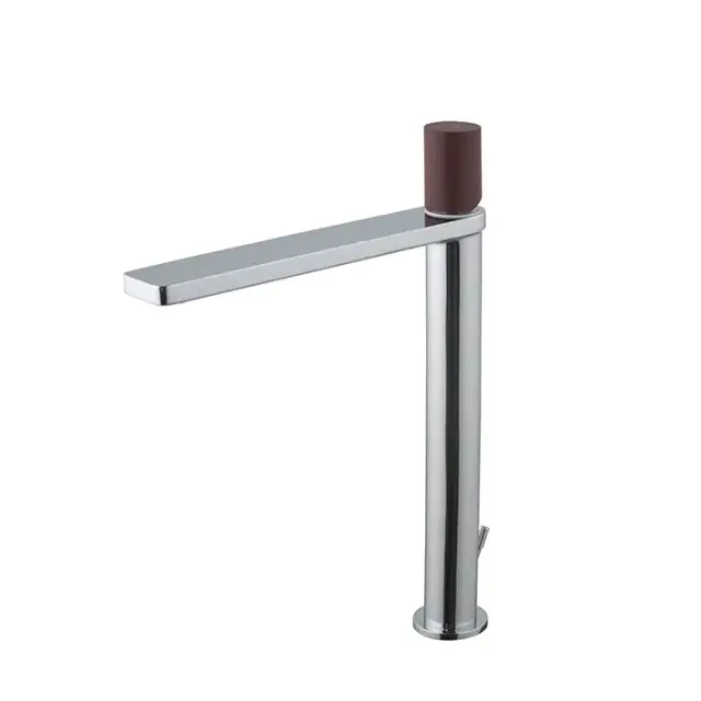 NOKEN FORMA Смеситель высокий для раковины, однорычажный, 3/8”, 4,27 л/мин, с ДК, хром/merlot