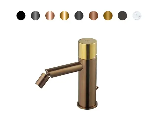 NOKEN ROUND CUSTOM Смеситель для биде, 5 л/мин, с ДК, браш. медь/colors.