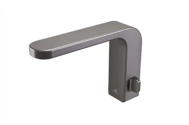 NOKEN LOUNGE FLUID Прогрессивный смеситель для раковины, с аэратором “plus”, брашированный титан