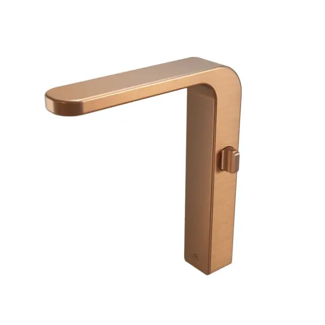 NOKEN LOUNGE FLUID Прогрессивный смеситель высокий для раковины, с аэратором “plus”, брашир.медь