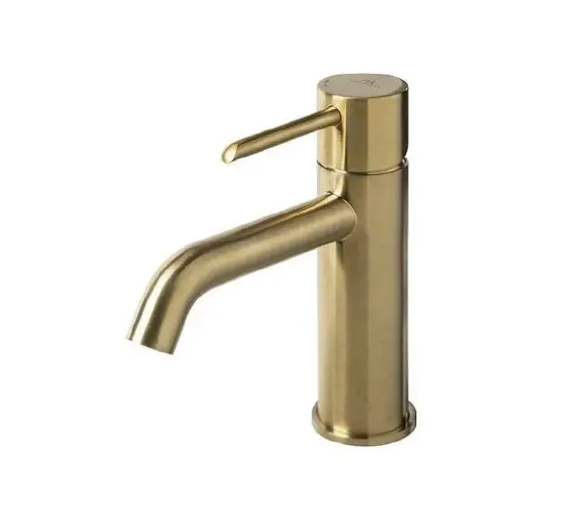 NOKEN ROUND Смеситель для раковины, без ДК, 3/8”, 5 л/мин, браш. латунь