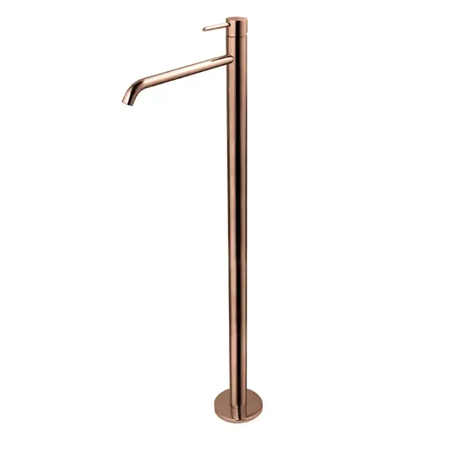 NOKEN ROUND Внешняя часть напольного смесителя для раковины, 5 л/мин, вылет 250 мм, медь