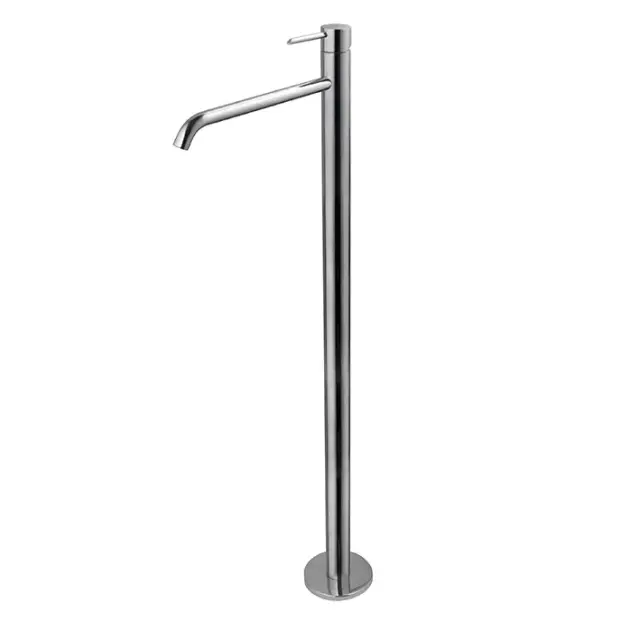 NOKEN ROUND Внешняя часть напольного смесителя для раковины, 5 л/мин, вылет 250 мм, хром