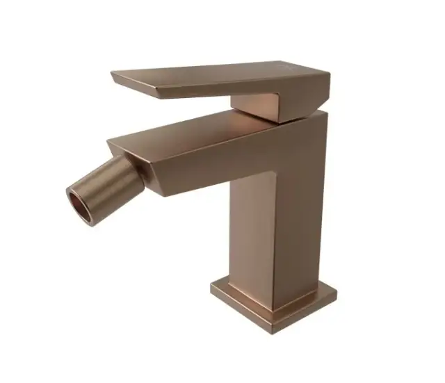 NOKEN SQUARE Однорычажный смеситель для биде, с ДК, браш. медь