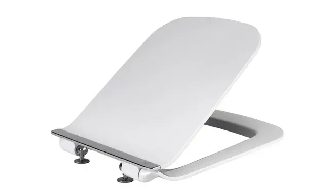 NOKEN З/Ч FORMA Сиденье для унитаза, c амортизированными петлями, белый/хром